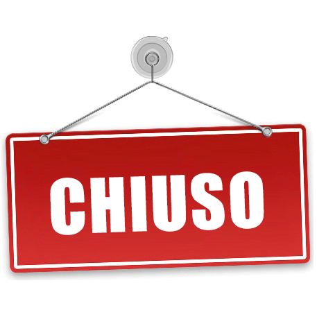 SABATO 14 SETTEMBRE CHIUSO NEL POMERIGGIO
